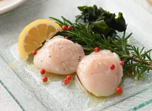 ホタテの貝柱調理例